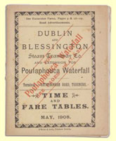 click for 11k .jpg image of Dublin Blessington Tramway share cert