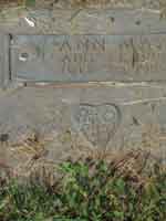 click for 3K .jpg image of May grave inscription