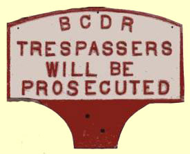 click for 13K .jpg image of BCDR trespass