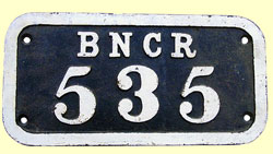 click for 17K .jpg image of BNCR wagon plate