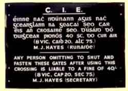 click for 6.6K .jpg image of CIE gate notice