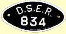 click for 5K .jpg image of DSER wagon plate