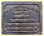 click for 10.4K .jpg image of Courtney, Stephens & Bailey wagon plate
