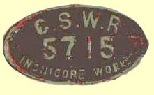 click for 7.9K .jpg image of GSWR wagonplate