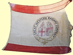 click for 9K .jpg image of GWR maritime flag