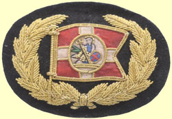 click for 17K .jpg image of LNWR marine cap badge
