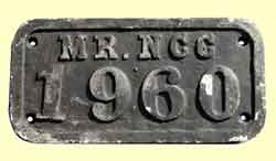 click for 4K .jpg image of MRNCC 1960 wagon plate