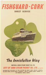 click for 11K .jpg image of Fishguard-Cork poster