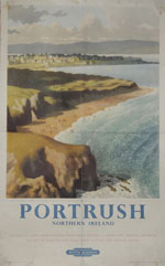 click for 9K .jpg image of BR Portrush poster