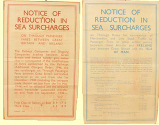 click for 22K .jpg image of sea surcharge posters