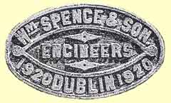 click for 7.4K image of Spence makers' plate