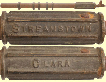 click for 28K .jpg image of a Clara-Streamstown staff
